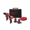 Afbeeldingen van MILWAUKEE Accu powerpack M12FPP2A2-602X (Accu FPD2, Accu FID2, 2XAccu B6 accu, 1XC12C lader, 1 XHD Box)