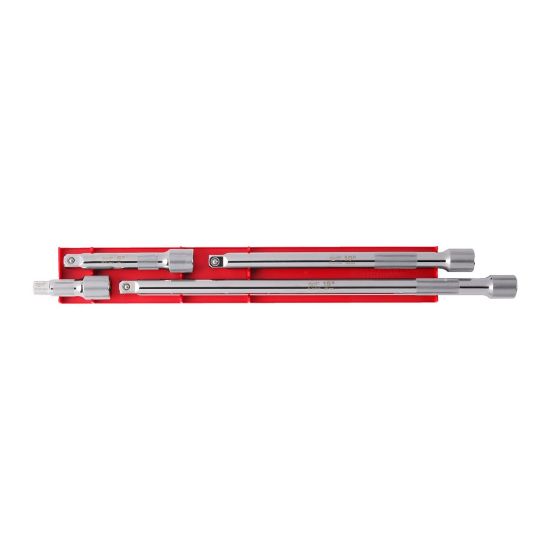 Afbeeldingen van MILWAUKEE Aandrijfverlengstukkenset ½" 4x 76/127/254/381MM t.b.v. dopsleutel