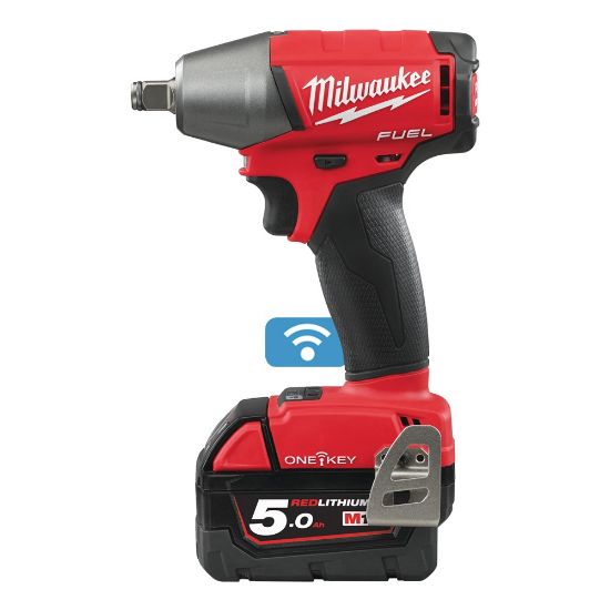 Afbeeldingen van MILWAUKEE Accu slagmoersleutel ½" M18ONEIWF12-502X ONE-KEY met frictiering