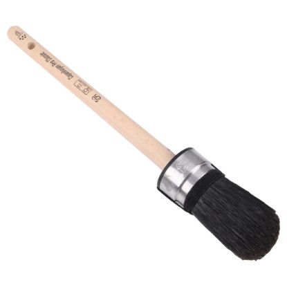 Afbeeldingen van COPENHAGEN PRO Ovale kwast CLASSIC 5* zwart Chinees varkenshaar met FSC houten steel 35