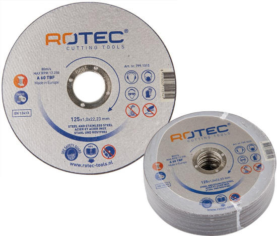 Afbeeldingen van ROTEC Doorslijpschijf SILVER 125X1,0X22,2MM