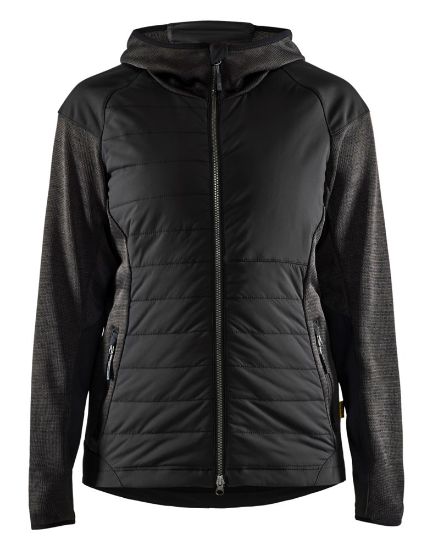Afbeeldingen van BLÅKLÄDER Hybride jack dames 5931 donkergrijs/zwart L