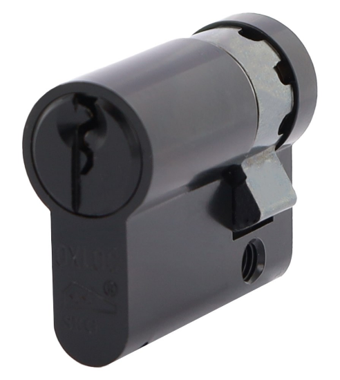 Afbeeldingen van OXLOC Profielcilinder enkel O5 zwart 10/30MM SKG**