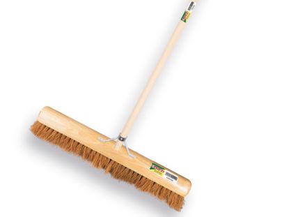 Afbeeldingen van SOLIDE Zaalveger kokos 40CM IKAPÉ steel 150X2,8CM en stokhouder 