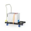 Afbeeldingen van PRESTAR Plateauwagen PM-201BK-P plastic beige gelakt 200kg