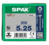 Afbeeldingen van SPAX Spaanplaatschroef verzonkenkop WIROX voldraad PZ2 5X25MM
