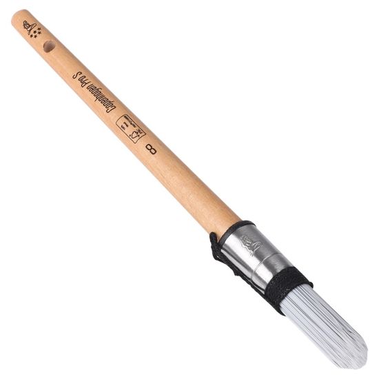 Afbeeldingen van COPENHAGEN PRO Patentpuntkwast 5* synthetisch haar met FSC houten steel 8