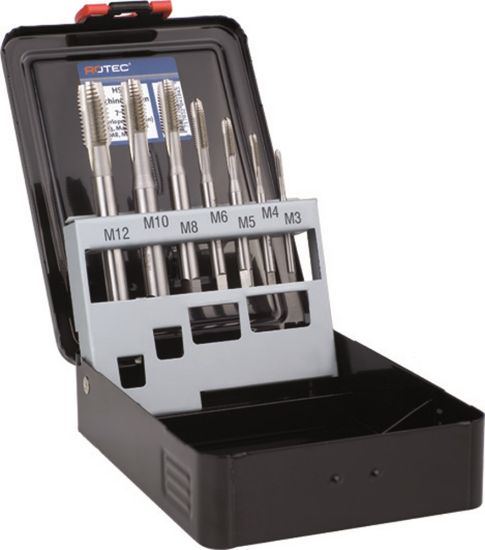 Afbeeldingen van ROTEC Tappenset OPTI doorlopend 7-delig M3-M12 ABS