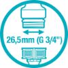 Afbeeldingen van GARDENA Kraanstuk G¾" 26,5MM