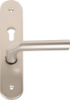 Afbeeldingen van OXLOC Veiligheidslangschild seniorenmodel deurduwer + profielcilinder aluminium ovaal PC72