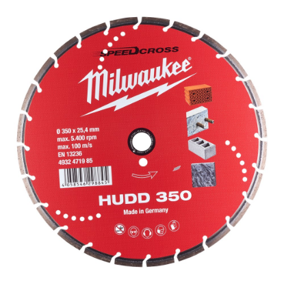 Afbeeldingen van MILWAUKEE Diamantzaagblad beton SpeedCross HUDD 350X25,4MM