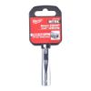 Afbeeldingen van MILWAUKEE Ratel dop ¼" FOUR FLAT lang 9MM