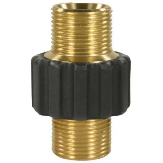 Afbeeldingen van Slangverbinder zwaar M22 buitendraad / M22 buitendraad 400bar