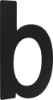 Afbeeldingen van OXLOC Huisnummer RVS zwart letter B