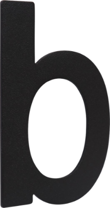 Afbeeldingen van OXLOC Huisnummer RVS zwart letter B