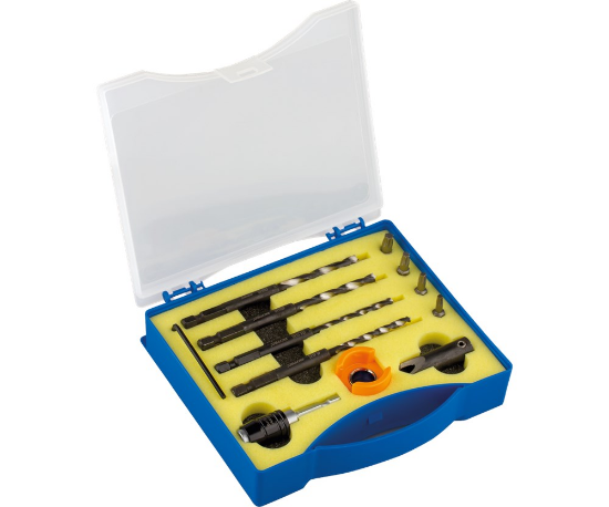 Afbeeldingen van ROTEC Terrasborenset 11-delig + bithouder