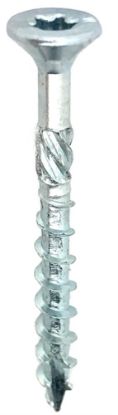 Afbeeldingen van Spaanplaatschroef platkop VZ TX30 6X80MM
