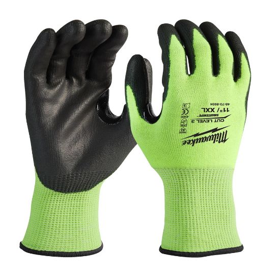 Afbeeldingen van MILWAUKEE Werkhandschoen Hi-Vis snijklasse C 11 144x