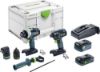 Afbeeldingen van FESTOOL Accu combiset TID18 5,0/4,0-Set TPC18 18V 4,0/5,0Ah inclusief accupack 4,0Ah en snellader