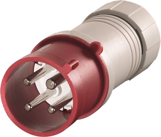 Afbeeldingen van KELFORT Stekker (contactstop) rood CEE EN60309 4P 400V 16Ah