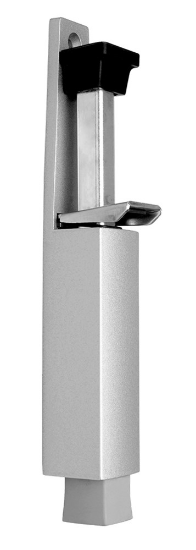 Afbeeldingen van Deurvastzetter Luxe VZ zamac zilver 32X207MM