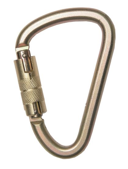 Afbeeldingen van ELLERsafe Karabijnhaak staal Twist-Lock 126X80MM