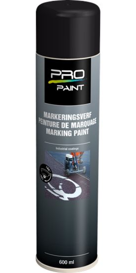 Afbeeldingen van PRO-PAINT Markeringsverf zwart 600ML