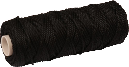 Afbeeldingen van KELFORT Metselkoord polypropyleen zwart 1,5MM 50M