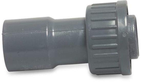 Afbeeldingen van VDL 2/3-koppeling PVC-U grijs 32MMX1.¼" lijmmof/wartel binnendraad 7,5bar