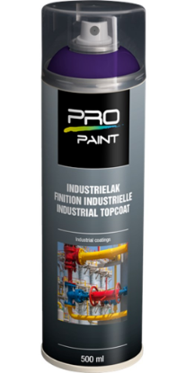 Afbeeldingen van PRO-PAINT Industrie lak / deklaag nationaalblauw paars blauw HG 500ML