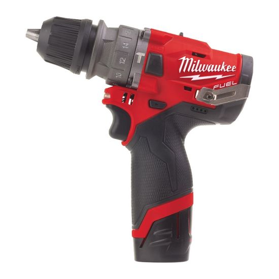 Afbeeldingen van MILWAUKEE Accu klopboorschroefmachine M12FPDXKIT-202X met verwisselbare kop