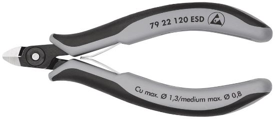 Afbeeldingen van KNIPEX Zijsnijtang elektro PREC 7922120ESD DIN9654