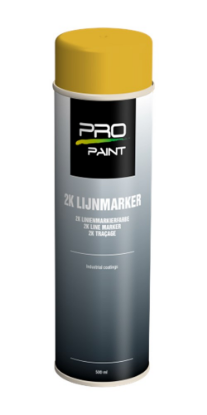Afbeeldingen van PRO-PAINT Lijnmarker 2K geel 500ML