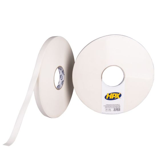 Afbeeldingen van HPX Dubbelzijdige bevestigingstape wit 19MM 50M