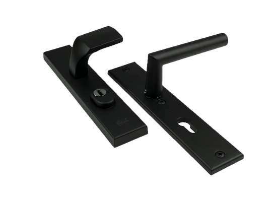 Afbeeldingen van Voordeurgarnituur PC72 KTB recht kruk 374