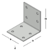 Afbeeldingen van GEBR. BODEGRAVEN Versterkingshoek SV 60X60MM 60X2MM