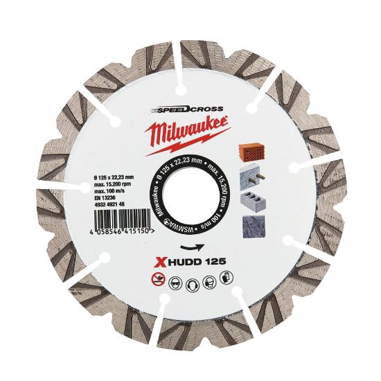 Afbeeldingen van MILWAUKEE Diamantzaagblad SpeedCross Extreme HUDD 125X22,23MM