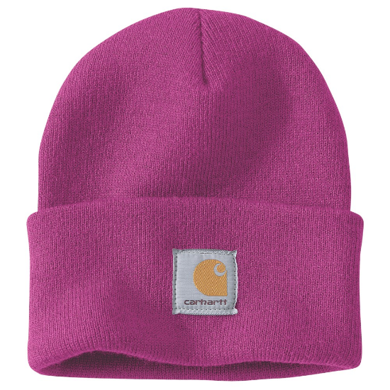 Afbeeldingen van CARHARTT Muts ribgebreid A18 magenta agate onesize