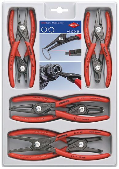 Afbeeldingen van KNIPEX Borgveertangenset 002004SB 8x