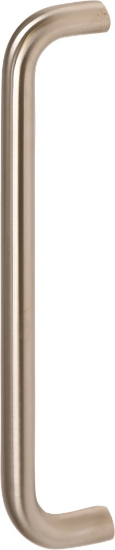Afbeeldingen van OXLOC Deurgreep ronde hoeken 600 ST RVS mat geborsteld 19X319MM