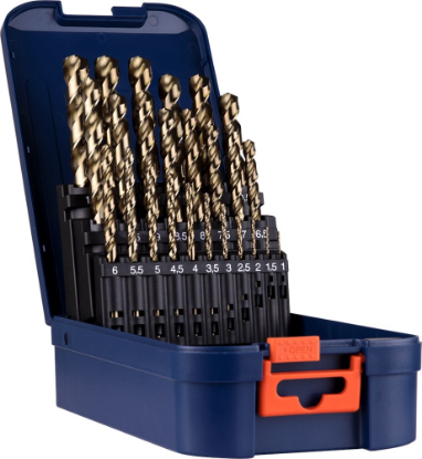 Afbeeldingen van ROTEC Metaalborenset 111 DIN338 type N 25-delig 1-13MM ABS