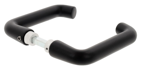 Afbeeldingen van OXLOC Deurkruk D-model aluminium zwart 38-44MM