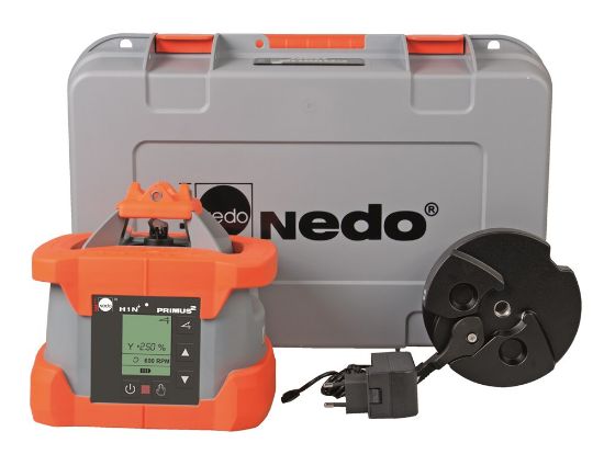 Afbeeldingen van NEDO Rotatielaser PRIMUS 2 H1N+ Long Range inclusief accu´s, lader, Quick-Fix snelsluitsysteem en koffer laser-klasse 3R 472025