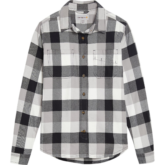 Afbeeldingen van CARHARTT Overhemd Hamilton flannel dames 104516 zwart S