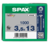 Afbeeldingen van SPAX Spaanplaatschroef verzonkenkop WIROX voldraad PZ2 3,5X13MM