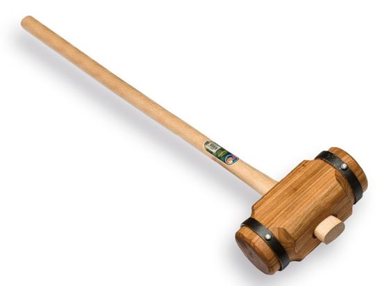 Afbeeldingen van ATLAS Houten ronde sleg met ovale steel 100CM 