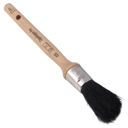 Afbeeldingen van COPENHAGEN PRO Universeel patentkwast 3* zwart Chinees varkenshaar met FSC houten steel 10