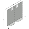 Afbeeldingen van GEBR. BODEGRAVEN Hoekstuk SV t.b.v. metalen randkist 350X300MM