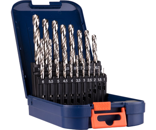 Afbeeldingen van ROTEC Metaalborenset 105 DIN338 type N 19-delig 1-10MM ABS