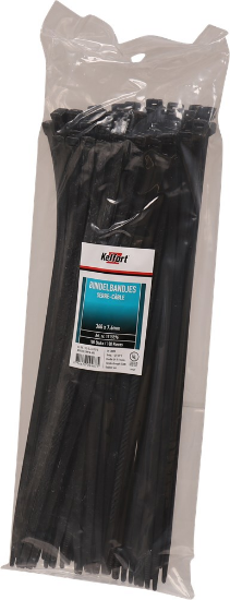 Afbeeldingen van KELFORT Bundelbandjes nylon zwart 360X7,6MM